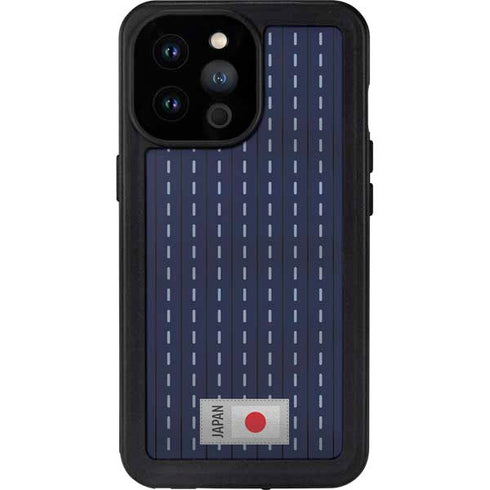 Japan Soccer Flag iPhone 14 Pro Max Waterproof Case